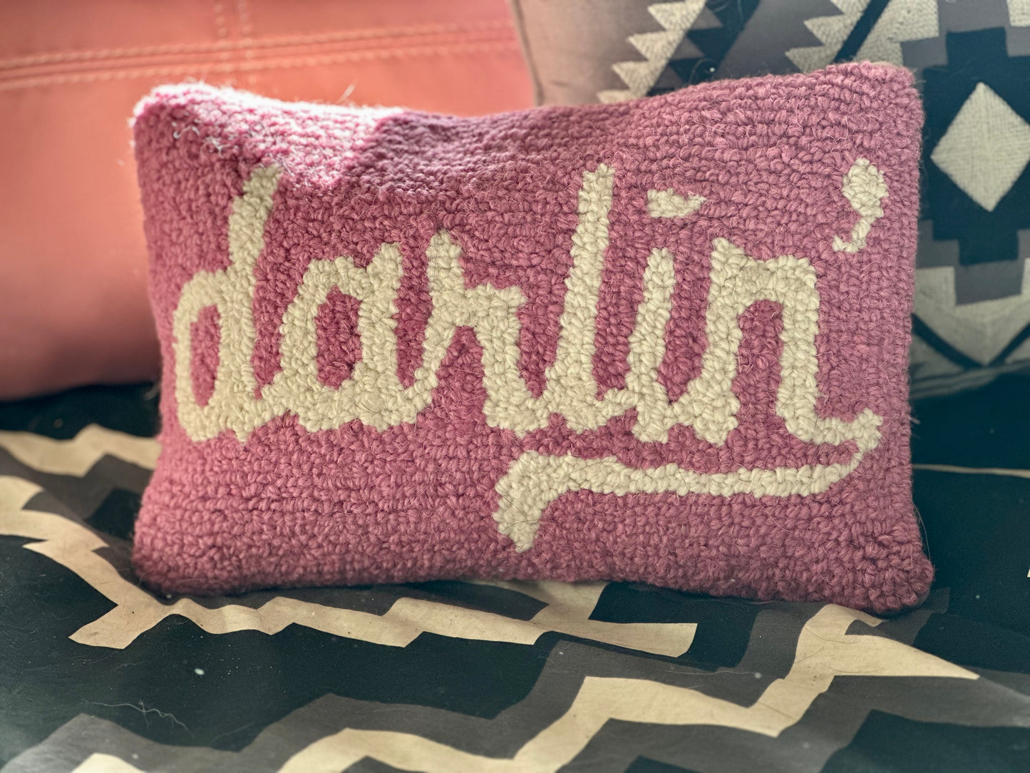 Darlin’ throw Pillow 8x12