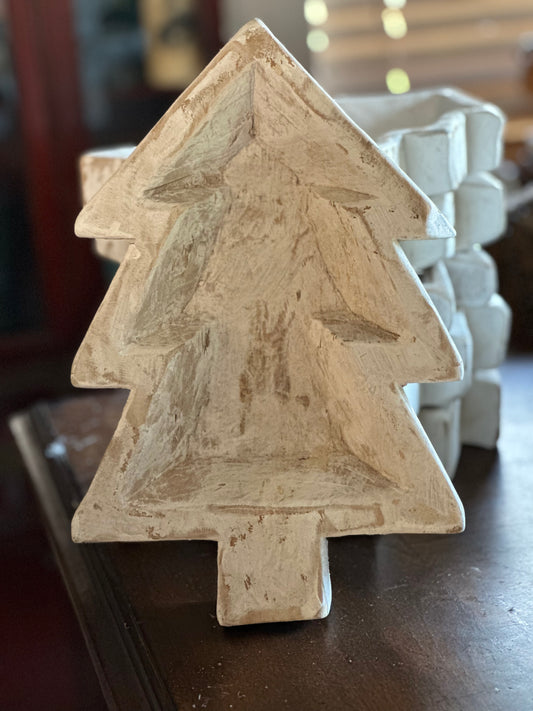 Christmas Tree Dough Bowl 9x12