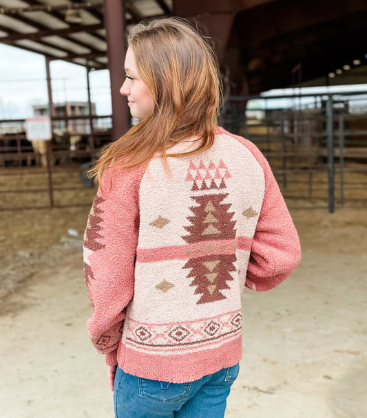 Aztec Raglan Casual Jacket