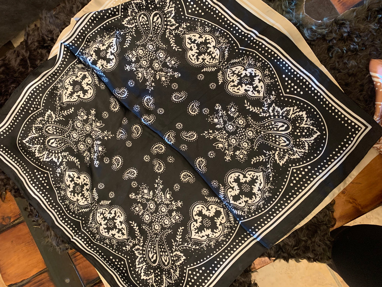 Silk Bandana Print Wild Rag